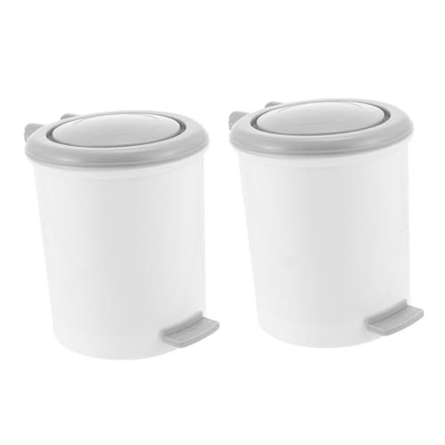 LABRIMP 2 Stück Mini Abfalleimer mit Deckel Multifunktionale Büro Müllbehälter aus Robustem Geruchsneutral Kompakt für Schreibtisch Papierkorb und Kleinteile Aufbewahrung LABRIMP 2 Stück Mini Abfalleimer mit Deckel Multifunktionale Büro Müllbehälter aus Robustem Geruchsneutral Kompakt für Schreibtisch Papierkorb und Kleinteile Aufbewahrung von LABRIMP
