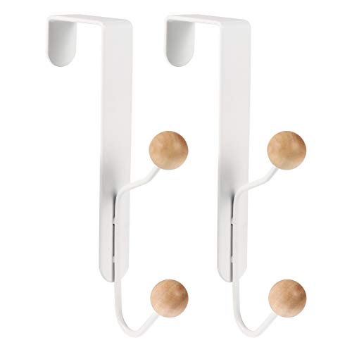 LABRIMP 2 Stück Multifunktionale Türhaken Metallhaken Weiß für Bad Küche Schlafzimmer Schrank und Garage für Handtücher Kleidung und ohne Bohren LABRIMP 2 Stück Multifunktionale Türhaken Metallhaken Weiß für Bad Küche Schlafzimmer Schrank und Garage für Handtücher Kleidung und ohne Bohren von LABRIMP