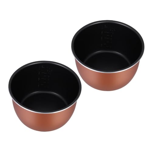 LABRIMP 2 Stück Reiskocher Innentopf Aluminiumlegierung Ersatz Topf Innenliner Hitzebeständig Antihaftbeschichtet Kochgeschirr für Langzeitgerichte und Schmorgerichte LABRIMP 2 Stück Reiskocher Innentopf Aluminiumlegierung Ersatz Topf Innenliner Hitzebeständig Antihaftbeschichtet Kochgeschirr für Langzeitgerichte und Schmorgerichte von LABRIMP