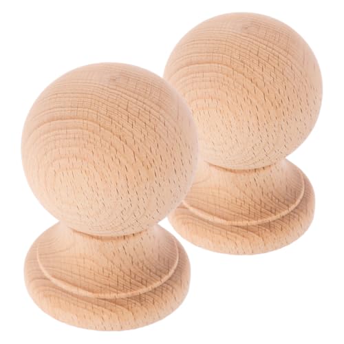 LABRIMP 2 Stück Robuste Holz Ball Endkappen für Möbel Unvollendete Holz Dekoration für Bettpfosten Vorhangstangen und DIY Projekte LABRIMP 2 Stück Robuste Holz Ball Endkappen für Möbel Unvollendete Holz Dekoration für Bettpfosten Vorhangstangen und DIY Projekte von LABRIMP