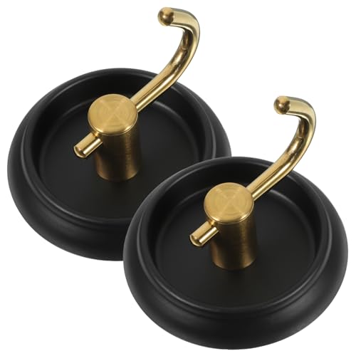 LABRIMP 2 Stück Runde Basis Wandhaken Selbstklebende Wasserdichte Haken für Handtücher Kleidung und Badzubehör Robuste Haken für Badezimmer und Toiletten Design von LABRIMP