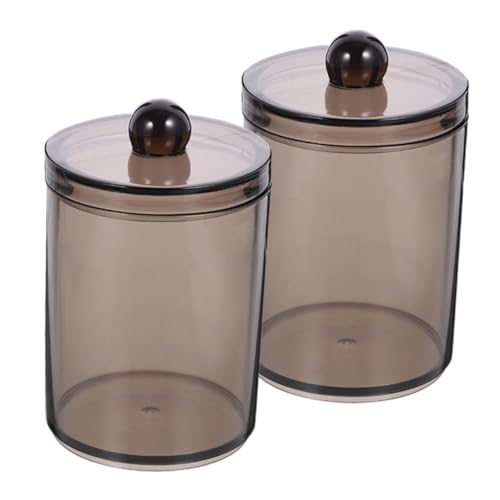 LABRIMP 2 Stück Schwarzer Transparenter Baumwollstäbchen-organizer mit Deckel Vielseitige Aufbewahrungsbox für Wattepads und Kleine Badutensilien Langlebig und Bruchsicher für LABRIMP 2 Stück Schwarzer Transparenter Baumwollstäbchen-organizer mit Deckel Vielseitige Aufbewahrungsbox für Wattepads und Kleine Badutensilien Langlebig und Bruchsicher für von LABRIMP