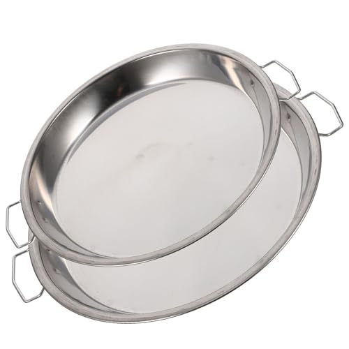 LABRIMP 2 Stück Servierplatte Runde Dampfschalen für Fisch und Robust und Pflegeleicht für Zuhause Perfektes Küchenzubehör LABRIMP 2 Stück Servierplatte Runde Dampfschalen für Fisch und Robust und Pflegeleicht für Zuhause Perfektes Küchenzubehör von LABRIMP
