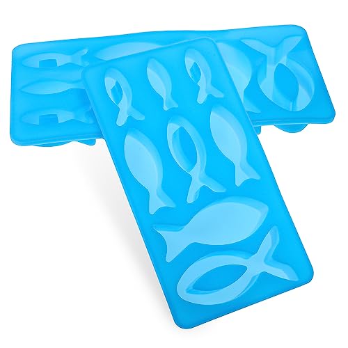 LABRIMP 2 Stück Silikon Fischform Mulden Backform für Kuchen Schokolade Seife und Epoxidharz Kreative Küchenwerkzeuge für Diy Bäckerei von LABRIMP