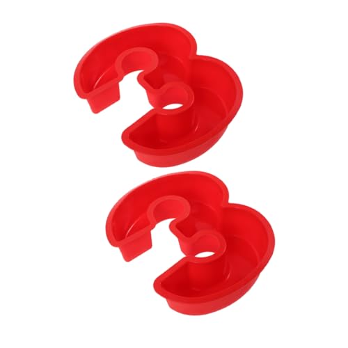 LABRIMP 2 Stück Silikon Nummer Backform Flexibles Backwerkzeug für Geburtstags und Hochzeitsfeiern für Kreative Backprojekte von LABRIMP