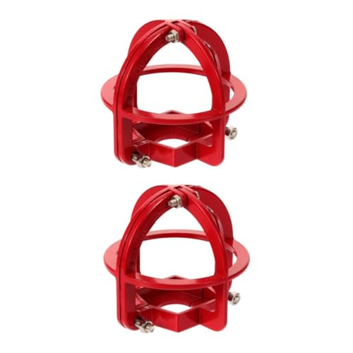 LABRIMP 2 Stück Sprinkler Kopf Schutzhaube aus Metall Langlebiger Sprinklerkopfschutz für Decke Einfache Montage Vielseitiger Schutzrahmen mit Auffälligem Design für Visuelle Warnung und von LABRIMP