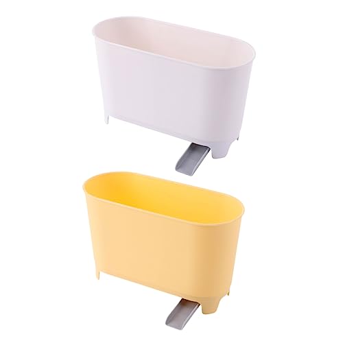 LABRIMP 2stücke Mülleimer Fächer Für Küche Arbeitsplatte Essensfänger Abflusskorb Für Waschbecken Trennung Trocken Feucht von LABRIMP