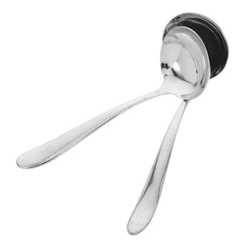 LABRIMP 2 Stück Suppenkellen aus mit Ergonomischem Griff Vielseitige Servierlöffel für Suppe Sauce und Langlebig Spülmaschinengeeignet Silberfarben LABRIMP 2 Stück Suppenkellen aus mit Ergonomischem Griff Vielseitige Servierlöffel für Suppe Sauce und Langlebig Spülmaschinengeeignet Silberfarben von LABRIMP