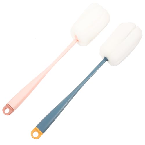 LABRIMP 2 Stück Teiliges Flaschenreinigungsset mit Langem Ergonomischem Griff Vielseitige Babyflaschen und Becherbürste Abnehmbare Schwammköpfe für Gründliche Reinigung Schwer LABRIMP 2 Stück Teiliges Flaschenreinigungsset mit Langem Ergonomischem Griff Vielseitige Babyflaschen und Becherbürste Abnehmbare Schwammköpfe für Gründliche Reinigung Schwer von LABRIMP