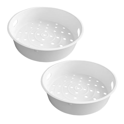 LABRIMP 2 Stück Teiliges Kunststoff Dampfgarer für Reiskocher Dampfkorb mit Feinen Löchern Hitzebeständig für Gemüse und Passt Reiskocher LABRIMP 2 Stück Teiliges Kunststoff Dampfgarer für Reiskocher Dampfkorb mit Feinen Löchern Hitzebeständig für Gemüse und Passt Reiskocher von LABRIMP