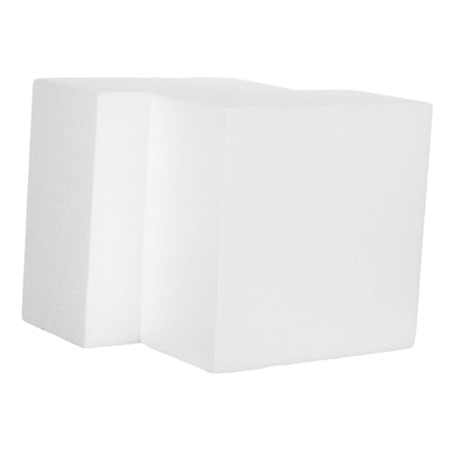 LABRIMP 2 Stück Teiliges Quadratische Cake Dummy Modelle aus Leichtem Schaumstoff Weiße Übungsblöcke für Fondant Deko Wiederverwendbar und Vielseitig für Backpraxis und Display LABRIMP 2 Stück Teiliges Quadratische Cake Dummy Modelle aus Leichtem Schaumstoff Weiße Übungsblöcke für Fondant Deko Wiederverwendbar und Vielseitig für Backpraxis und Display von LABRIMP