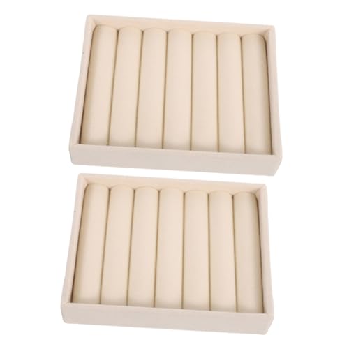 LABRIMP 2 Stück Teiliges Schmuckring-organizer Weichem Lint-futter Kompakter Schmuckbox für Ringe Tragbares Schmuck-display mit Eleganter Aufbewahrung für Zuhause und Reise von LABRIMP