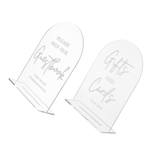 LABRIMP 2 Stück Teiliges Transparent Hochzeitstischschild mit Bogenform Stabiler Standfuß Stilvolle Kalligrafie Schild für Empfang Zeremonie Partydekoration LABRIMP 2 Stück Teiliges Transparent Hochzeitstischschild mit Bogenform Stabiler Standfuß Stilvolle Kalligrafie Schild für Empfang Zeremonie Partydekoration von LABRIMP