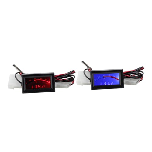 LABRIMP 2 Stück Thermometer Eingebettete Zeigertyp Elektronische Küchenthermometer mit LCD Anzeige Leicht und Tragbar für Verschiedene Anwendungen Küche und Aquarium LABRIMP 2 Stück Thermometer Eingebettete Zeigertyp Elektronische Küchenthermometer mit LCD Anzeige Leicht und Tragbar für Verschiedene Anwendungen Küche und Aquarium von LABRIMP