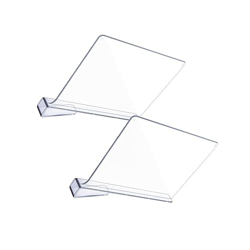 LABRIMP 2 Stück Transparente Acrylregaltrenner Einfache Installation für Büro aus Hochwertigem Acrylmaterial zur Maximierung des von LABRIMP