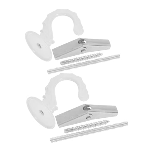 LABRIMP 2 Stück Vintage Deckenhaken für Pflanzen und Lichter Hochleistungs Haken zum Aufhängen von Blumenkörben Einfach zu Installierende Schraubhaken für Zuhause und Garten Weiß mit LABRIMP 2 Stück Vintage Deckenhaken für Pflanzen und Lichter Hochleistungs Haken zum Aufhängen von Blumenkörben Einfach zu Installierende Schraubhaken für Zuhause und Garten Weiß mit von LABRIMP