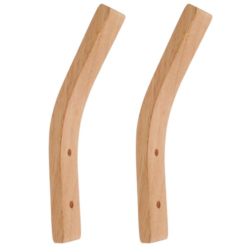 LABRIMP 2 Stück Wandhaken aus Holz Robuste Kleiderhaken für Mäntel Handtücher Taschen und Hüte zur Wandmontage im Schlafzimmer Bad und Küche LABRIMP 2 Stück Wandhaken aus Holz Robuste Kleiderhaken für Mäntel Handtücher Taschen und Hüte zur Wandmontage im Schlafzimmer Bad und Küche von LABRIMP
