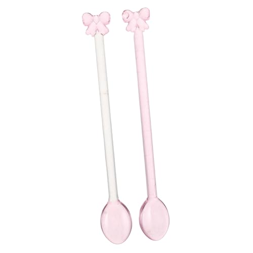 LABRIMP 2 Stücke Teiliges Bowknot Rührlöffel Hitzebeständig Vielseitig für Küche Mixen Rühren Servieren für Täglichen Gebrauch Zuhause von LABRIMP