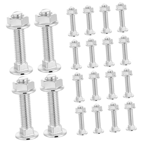 LABRIMP 20 Sätze Teiliges Verzinktes Carriage Bolt mit Muttern und Unterlegscheiben Robustes Stahl Schrauben Mutter Kit für Wagenmontage Vielseitig Einsetzbar Langlebig und Komplett LABRIMP 20 Sätze Teiliges Verzinktes Carriage Bolt mit Muttern und Unterlegscheiben Robustes Stahl Schrauben Mutter Kit für Wagenmontage Vielseitig Einsetzbar Langlebig und Komplett von LABRIMP