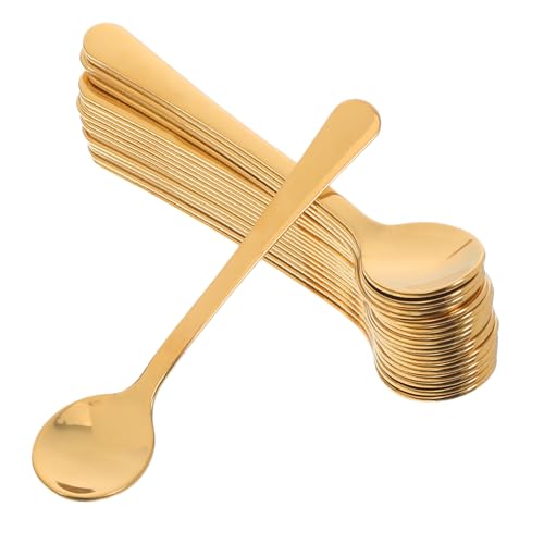 LABRIMP 20 Stück Teiliges Mini Edelstahl Kaffeelöffel Präzise Kleine Messlöffel für Espresso Gewürze Tee Zucker Dessert Milch Vielseitige Leicht zu Reinigende Küchenlöffel von LABRIMP