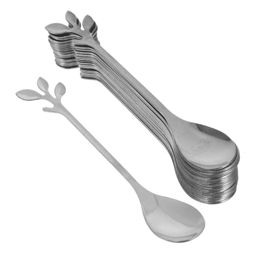 LABRIMP 20 Stück Teiliges Set Kaffeelöffel mit Blattgriff Mini Löffel für Espresso Dessert Tee und Kleine Portionen für Feiern Hochzeiten und Familienessen LABRIMP 20 Stück Teiliges Set Kaffeelöffel mit Blattgriff Mini Löffel für Espresso Dessert Tee und Kleine Portionen für Feiern Hochzeiten und Familienessen von LABRIMP