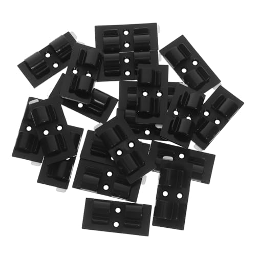 LABRIMP 20 Stück Verlängerungskabel Wandclips Selbstklebender Kabelhalter Klebrige Drahtclips Selbstklebende Kabelclips Organizer Kabelclips Befestigungsclip Für Lichtleisten von LABRIMP