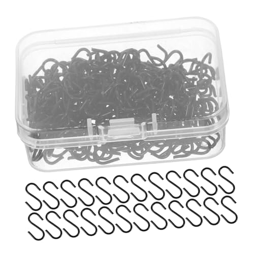 LABRIMP 200 Stück Kleine Schwarze Mini S Haken aus Robustem Metall mit Glatter Oberfläche Vielseitig zum Aufhängen von Schmuck Küchenutensilien und Dekorationen Inklusive Praktischer LABRIMP 200 Stück Kleine Schwarze Mini S Haken aus Robustem Metall mit Glatter Oberfläche Vielseitig zum Aufhängen von Schmuck Küchenutensilien und Dekorationen Inklusive Praktischer von LABRIMP