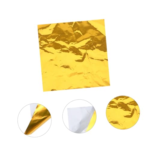 LABRIMP 200 Stück Quadratische Goldfolie Bonbonverpackungen Lebensmittelechte Pralinenfolien für DIY Schokoladen Verpackung Geschenkpapier für Weihnachten und Party LABRIMP 200 Stück Quadratische Goldfolie Bonbonverpackungen Lebensmittelechte Pralinenfolien für DIY Schokoladen Verpackung Geschenkpapier für Weihnachten und Party von LABRIMP