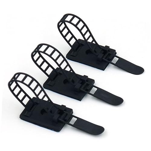 LABRIMP 20Stücke Selbstklebende Kabelbinder Einstellbare Kabelklemmen für Kabelmanagement Organisierer für Drähte Kabel Schwarz für Büro Zuhause LABRIMP 20Stücke Selbstklebende Kabelbinder Einstellbare Kabelklemmen für Kabelmanagement Organisierer für Drähte Kabel Schwarz für Büro Zuhause von LABRIMP