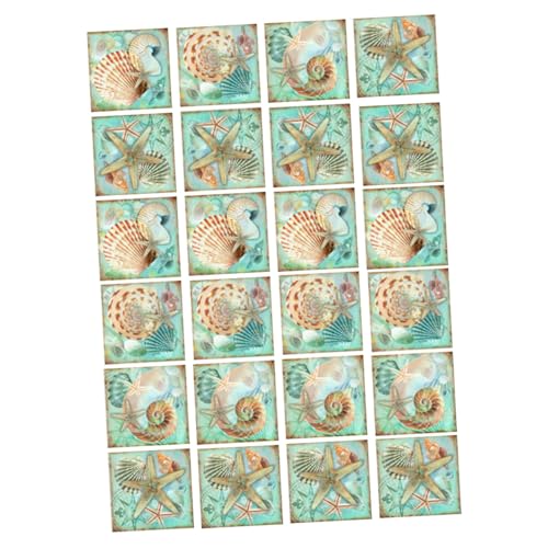 LABRIMP 24 Stück Teiliges Wasserfeste Fliesenaufkleber mit Vintage Meeresmuschel Design Selbstklebend Ablösbar Schmutzabweisend und Strapazierfähig für Küche und Badezimmerwände LABRIMP 24 Stück Teiliges Wasserfeste Fliesenaufkleber mit Vintage Meeresmuschel Design Selbstklebend Ablösbar Schmutzabweisend und Strapazierfähig für Küche und Badezimmerwände von LABRIMP
