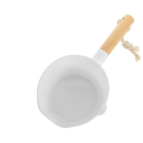 LABRIMP 2St Wasserschaufel mit langem Griff Badekrug Entleerung Geschirrspüler Maschine Schöpflöffel Tabo easy putz holzstiel Saunazubehör eimer Wasserlöffel Wasserschöpfer Hölzern Weiß von LABRIMP