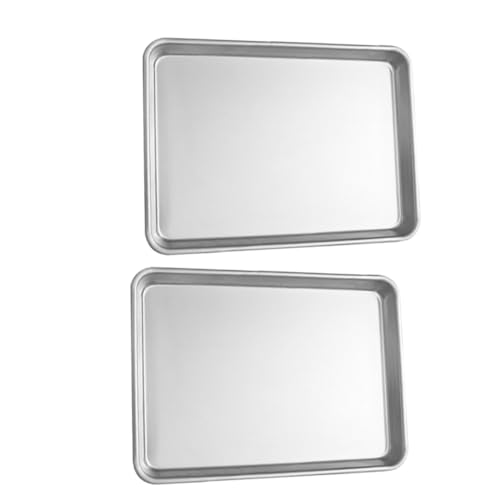 LABRIMP 2Stücke Rechteckige Backform aus Aluminiumlegierung Antihaft Backblech für Kuchen Torten und Snacks für Täglichen Gebrauch und Besondere Anlässe LABRIMP 2Stücke Rechteckige Backform aus Aluminiumlegierung Antihaft Backblech für Kuchen Torten und Snacks für Täglichen Gebrauch und Besondere Anlässe von LABRIMP