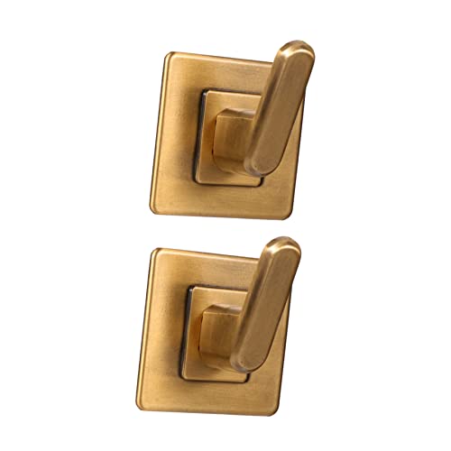 LABRIMP 2Stücke Selbstklebende Wandhaken mit Quadratischer Basis Vintage Design für Badezimmer und Stark Langlebig für Handtücher und Kleidung LABRIMP 2Stücke Selbstklebende Wandhaken mit Quadratischer Basis Vintage Design für Badezimmer und Stark Langlebig für Handtücher und Kleidung von LABRIMP