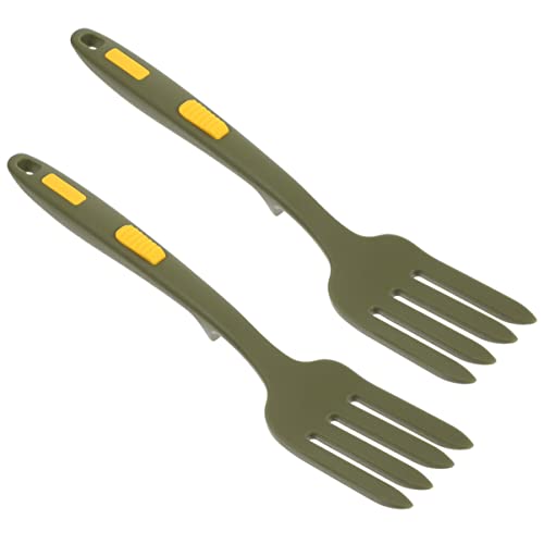 LABRIMP 2Stücke Silikon Gabeln Ergonomische Küchenutensilien für Salat und Pasta Langlebig und Leicht Gesundes Material für Zuhause und Restaurant von LABRIMP
