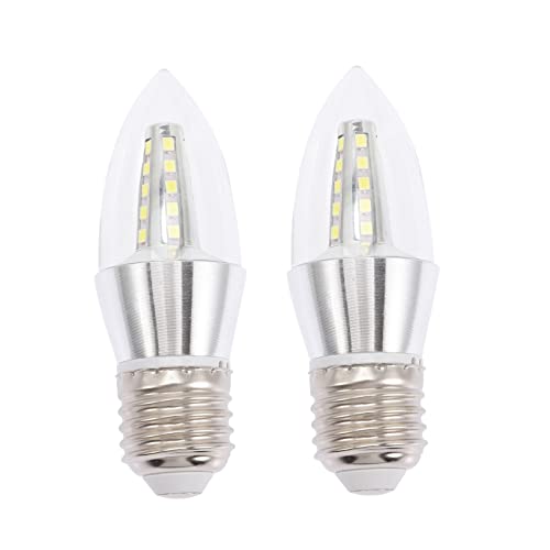 LABRIMP 2stücke Kronleuchter Glühbirnen Kaltweiß Energieeffiziente Dekorative Lampen Mit Pointed Design Für Innen Und Außenbereich Geeignet Für Deckenleuchten von LABRIMP