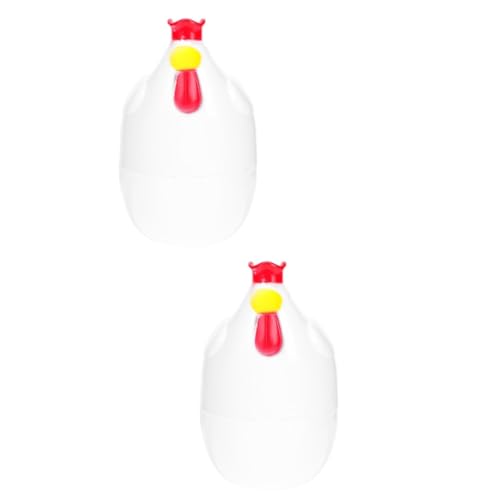 LABRIMP 2stücke Mikrowellen Eierkocher Hühnerform Lustiger Eierdampfer Aus Robustem Lebensmittelechtem Für Frühstückseier Minuten - Für Zuhause von LABRIMP