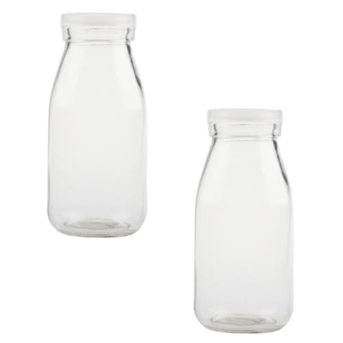LABRIMP 2stücke Milchflasche Aus Und Kunststoff Kleine Glasflasche Als Getränkebehälter Tragbare Flasche Mit Guter Abdichtung Geeignet Für Joghurt Milch Kaffee Und Tee LABRIMP 2stücke Milchflasche Aus Und Kunststoff Kleine Glasflasche Als Getränkebehälter Tragbare Flasche Mit Guter Abdichtung Geeignet Für Joghurt Milch Kaffee Und Tee von LABRIMP