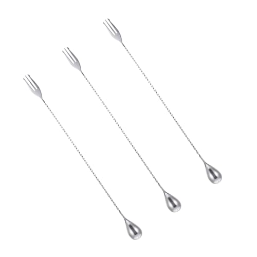 LABRIMP 3 STÜCKE Teiliges Set Bar Mixlöffel Griff Rostfrei Verdreht für Besseren Halt Vielseitig für Cocktails Eistee Eiskaffee Langlebig und Wiederverwendbar LABRIMP 3 STÜCKE Teiliges Set Bar Mixlöffel Griff Rostfrei Verdreht für Besseren Halt Vielseitig für Cocktails Eistee Eiskaffee Langlebig und Wiederverwendbar von LABRIMP