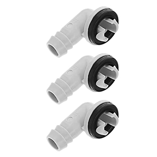 LABRIMP 3 STÜCKE Teiliges Set für Klimaanlage Abdichtender Abwinkler mit Gummiring für Ablaufschlauchanschluss für Fenster und Split Geräte von LABRIMP