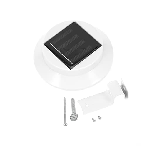 LABRIMP Solarbetriebene Wandleuchte Für Außenbereich 3 Leds Weiß/warmweiß Energiesparend Mit Automatischem Sensor Für Zaun Dachrinne Garten Bereich von LABRIMP