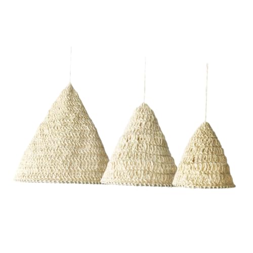 LABRIMP 3 Stück Boho Lampenschirme Weiß Handgehäkelt Natürliche Hanfseil Pendelleuchte Schlafzimmer Nachttisch Dekoration Kreatives Rustikaler Stil LABRIMP 3 Stück Boho Lampenschirme Weiß Handgehäkelt Natürliche Hanfseil Pendelleuchte Schlafzimmer Nachttisch Dekoration Kreatives Rustikaler Stil von LABRIMP