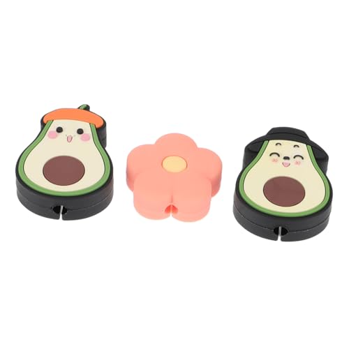 LABRIMP 3 Stück Bunte Cartoon Silikon Kabelschutz für Ladekabel Flexibel Schützende Datenkabelhüllen in Avocado und Korallenfarben Einfach zu Montierende Kabelorganizer für Smartphones LABRIMP 3 Stück Bunte Cartoon Silikon Kabelschutz für Ladekabel Flexibel Schützende Datenkabelhüllen in Avocado und Korallenfarben Einfach zu Montierende Kabelorganizer für Smartphones von LABRIMP