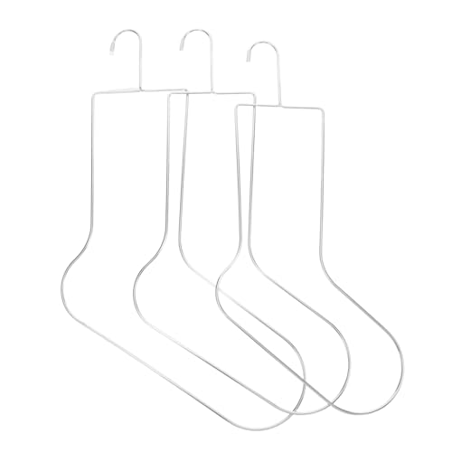 LABRIMP 3 Stück Sockenspanner Zum Stricken, Sockenspanner, Strumpfspanner Zum Stricken, Häkeln, Stricken, Strumpflineal, Werkzeug, Silber von LABRIMP