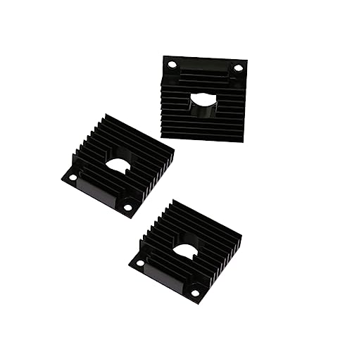 LABRIMP 3 Stück Teiliges Aluminium Kühlkörper für Drucker Effiziente Wärmeableitung Langlebiges Aluminiumlegierungsmaterial Geeignet für Extruder und Elektronik Kühlung von LABRIMP