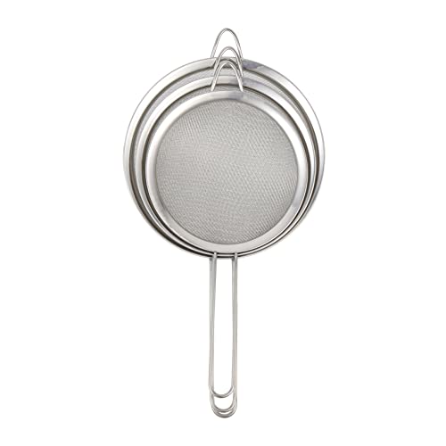 LABRIMP 3 Stück Teiliges Mesh Küchensieb für Feines Langlebig und Leicht zu Reinigen Anderen Zutaten LABRIMP 3 Stück Teiliges Mesh Küchensieb für Feines Langlebig und Leicht zu Reinigen Anderen Zutaten von LABRIMP