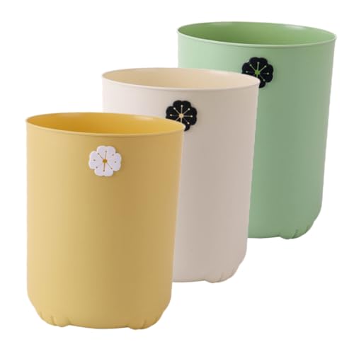 LABRIMP 3 Stück Teiliges Mini Tischmülleimer Praktischer Abfallbehälter mit Cartoon Design für Schreibtisch und Büro Multifunktionaler Stifthalter Gelb Grün Cremeweiß LABRIMP 3 Stück Teiliges Mini Tischmülleimer Praktischer Abfallbehälter mit Cartoon Design für Schreibtisch und Büro Multifunktionaler Stifthalter Gelb Grün Cremeweiß von LABRIMP