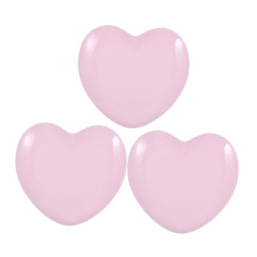 LABRIMP 3 Stück Teiliges Schmuck Herzförmige Schmuckschale aus Edelstahl Rosa Schmuckablage für Ringe Ohrringe und Armbänder Praktisches Aufbewahrungstablett für Schminktisch und von LABRIMP