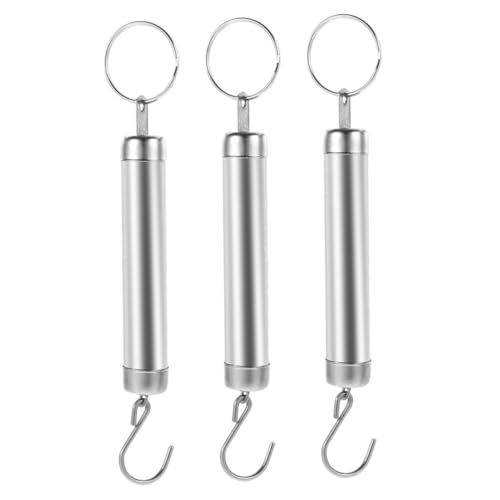 LABRIMP 3 Stücke Mechanische Federkraftmesser mit Haken Tragbare Aufhängung für Küche Gepäck und Outdoor Robustes Messgerät mit Klarem Display und Vielseitiger Nutzung für Lebensmittel und von LABRIMP