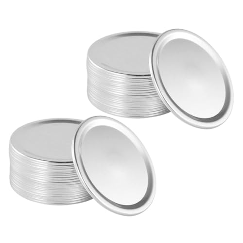LABRIMP 30 Stück Teiliges Einmachglas Ersatzdeckel aus Weißblech Auslaufsichere Split Type Einmachdeckel für Öffnung Langlebige Praktische Dosen Zubehör für Frische LABRIMP 30 Stück Teiliges Einmachglas Ersatzdeckel aus Weißblech Auslaufsichere Split Type Einmachdeckel für Öffnung Langlebige Praktische Dosen Zubehör für Frische von LABRIMP