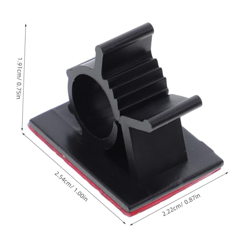 LABRIMP 30 Stück Teiliges Selbstklebend Schwarz Verstellbare Kabelbinder mit Zugentlastung Wiederverwendbare Kabelclips für Büro Computer Tv und USB kabel Kabelführung ohne Bohren von LABRIMP